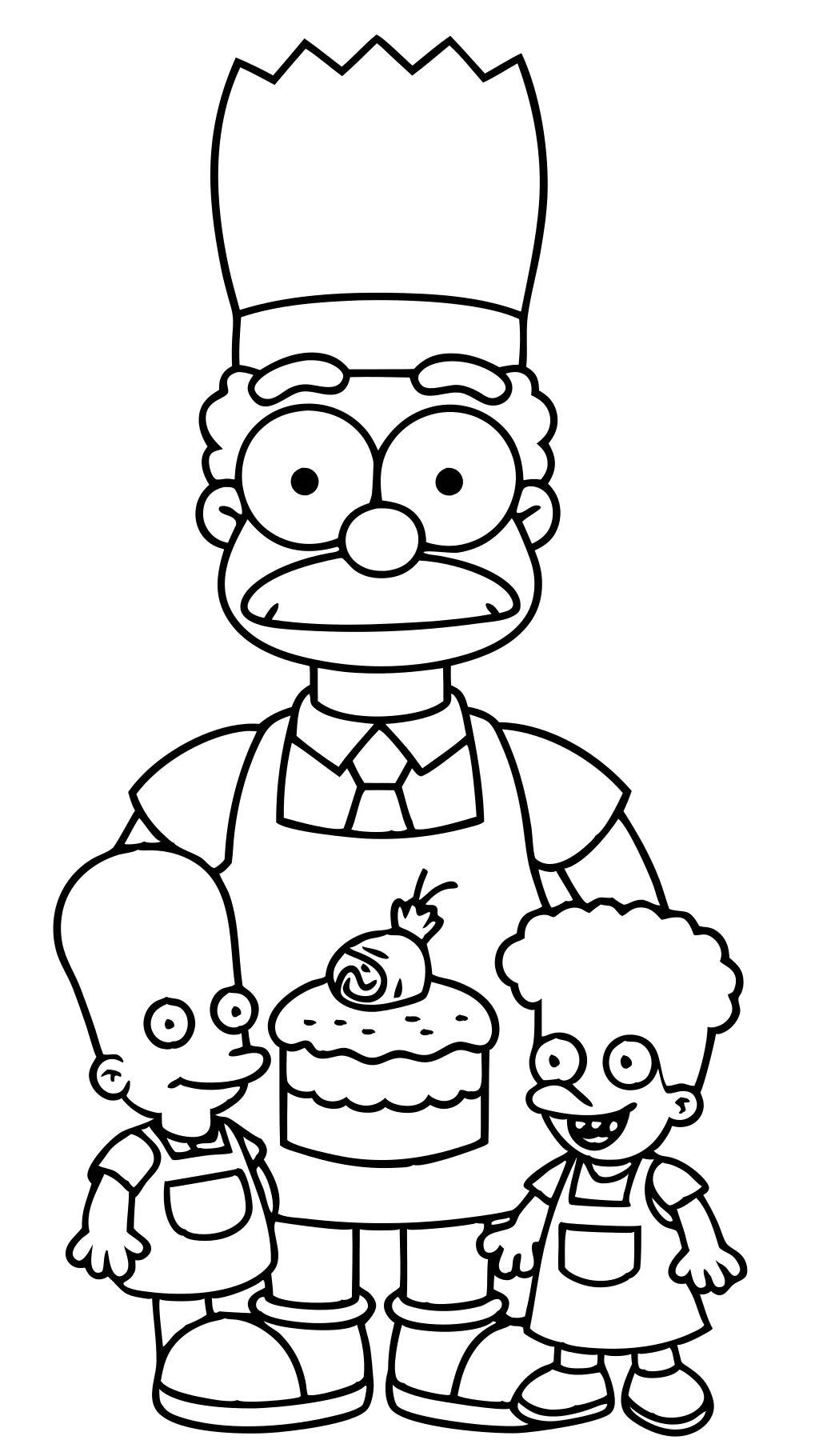 simpsons coloring page